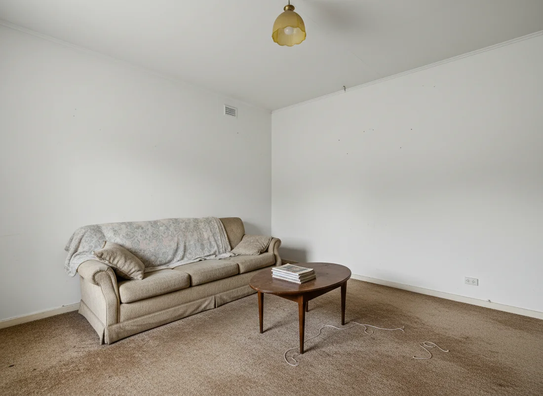A living room before restyling