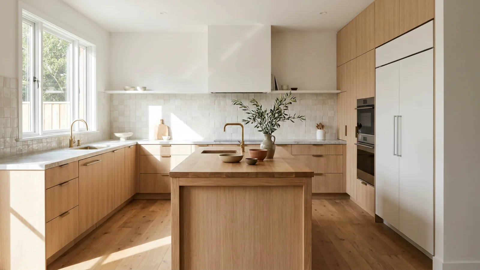 Une cuisine démodée avant la rénovation