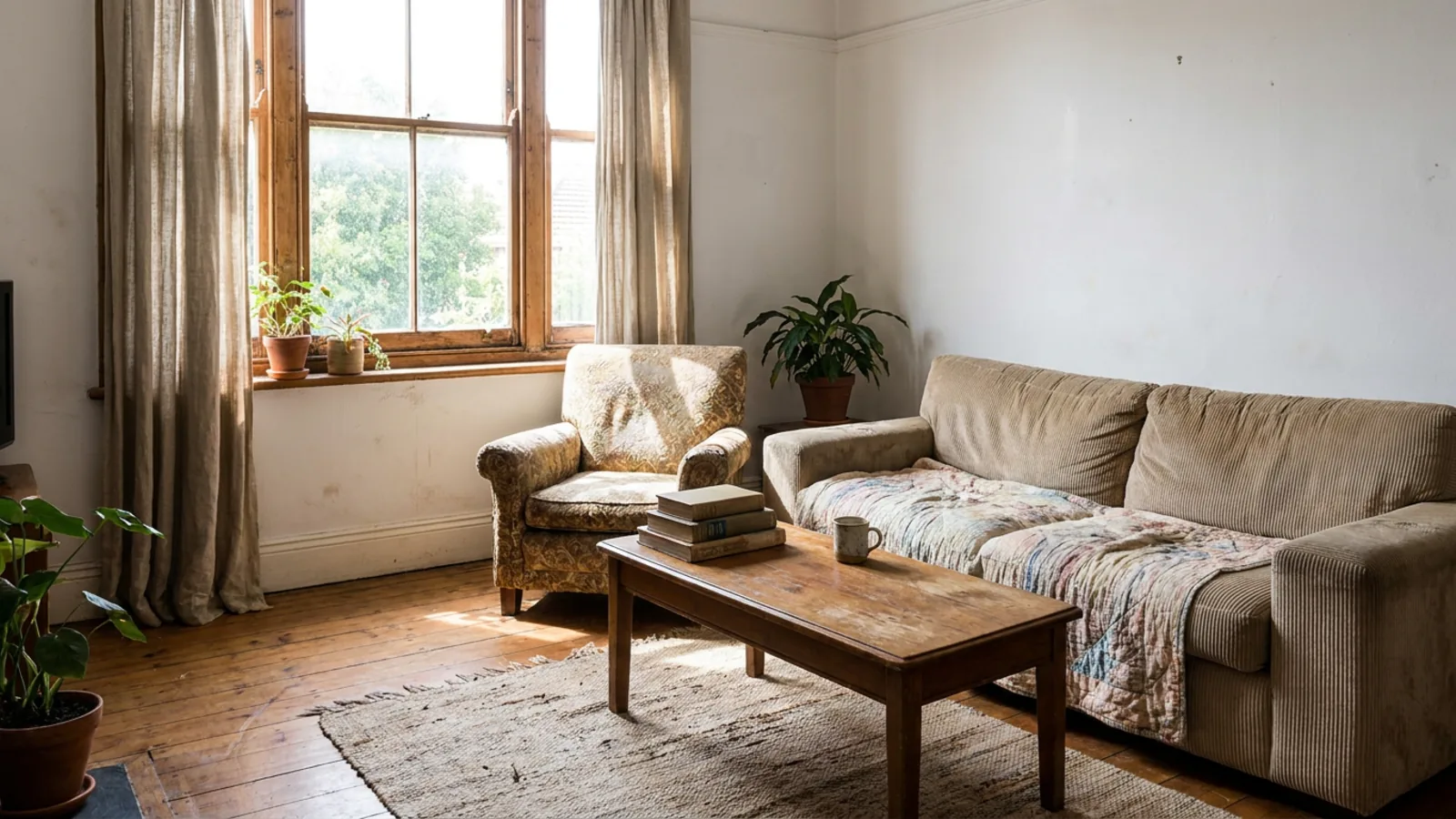Un salon ordinaire et habité