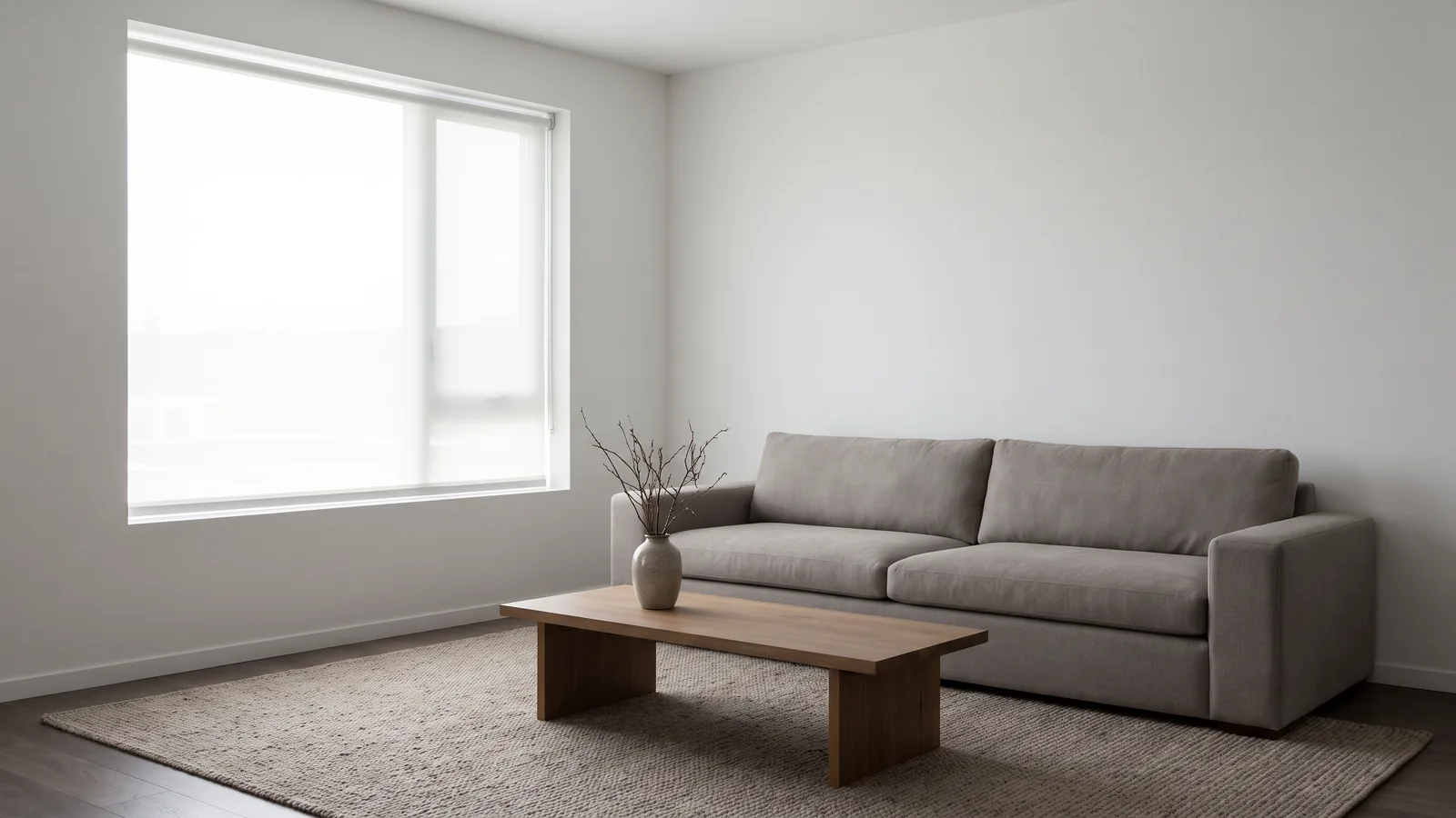 Un salon contemporain simple