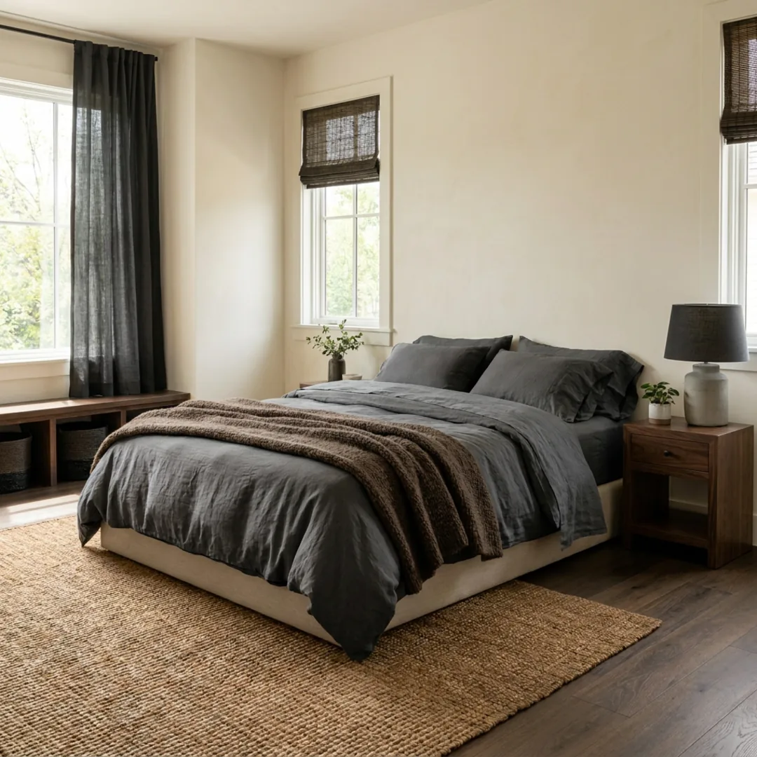 The same room in the reference's palette, keeping its own furniture