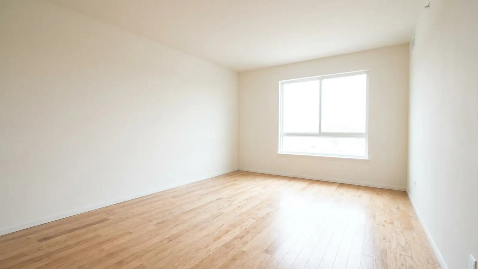 Une pièce vide non aménagée avant le home staging