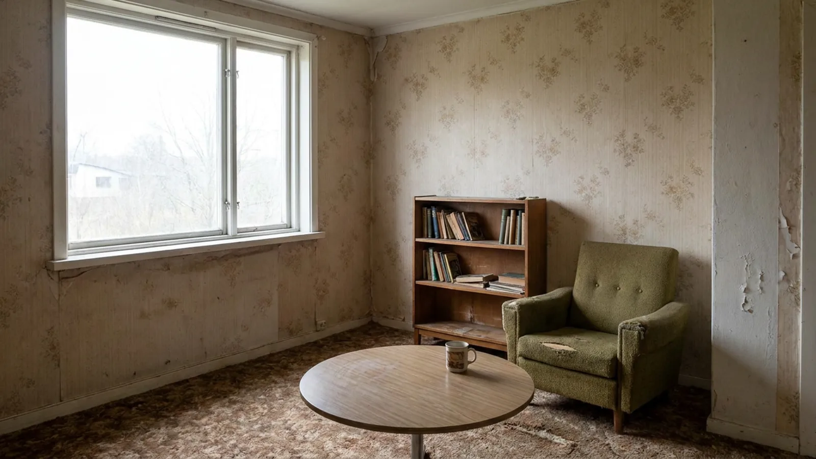 Une pièce démodée avant tout relooking