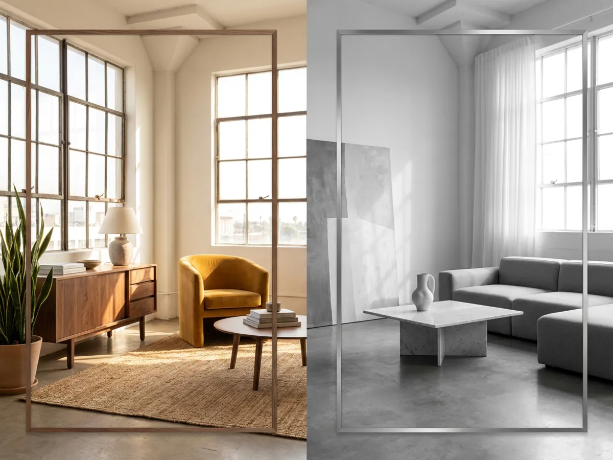 Le style mid century modern comparé aux styles d'intérieur moderne et contemporain