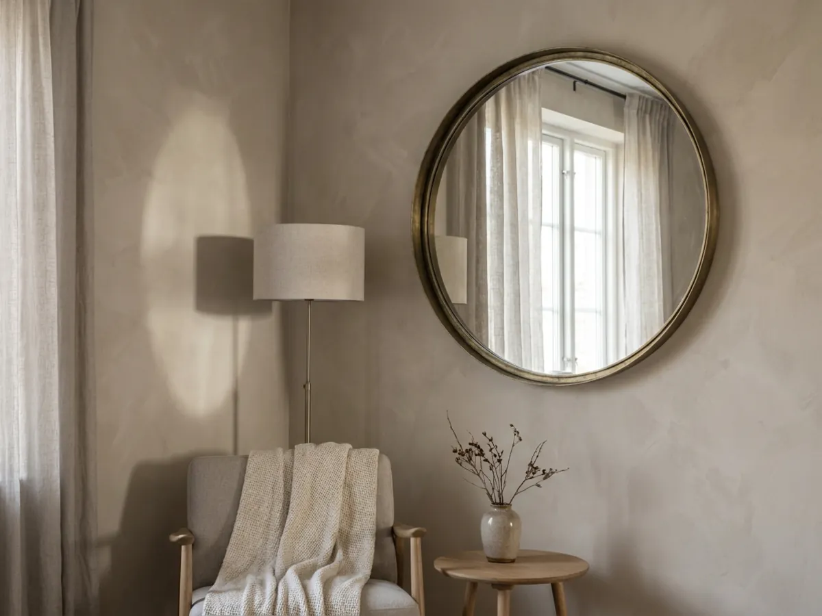 Coin de pièce avec un miroir et une lampe projetant une ombre, les cas les plus difficiles pour la suppression par l'IA