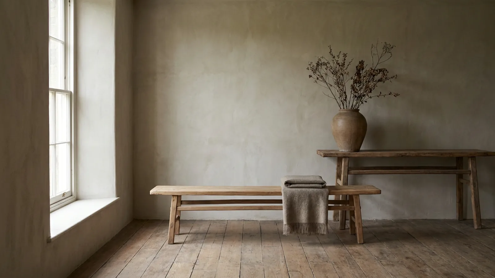 Un salon simple avant réaménagement