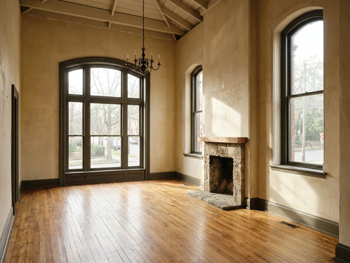 Une chambre vide avant staging