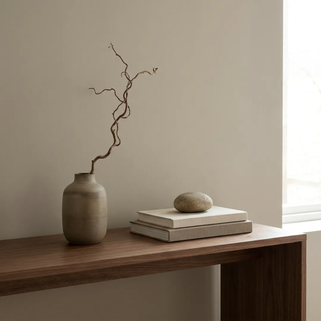 Décoration scandinave chaleureuse et superposée à côté d'une décoration Japandi épurée et sobre