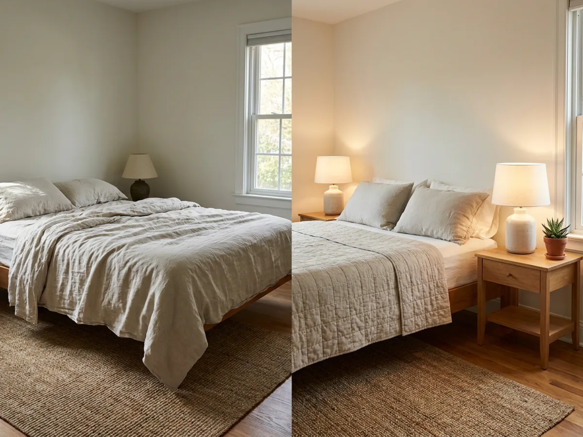 Une pièce vide avant le home staging virtuel
