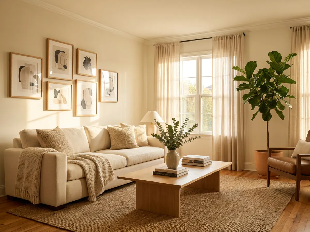 Une photo d'annonce aménagée qui se démarque dans un flux de recherche, illustrant le retour sur investissement du home staging virtuel