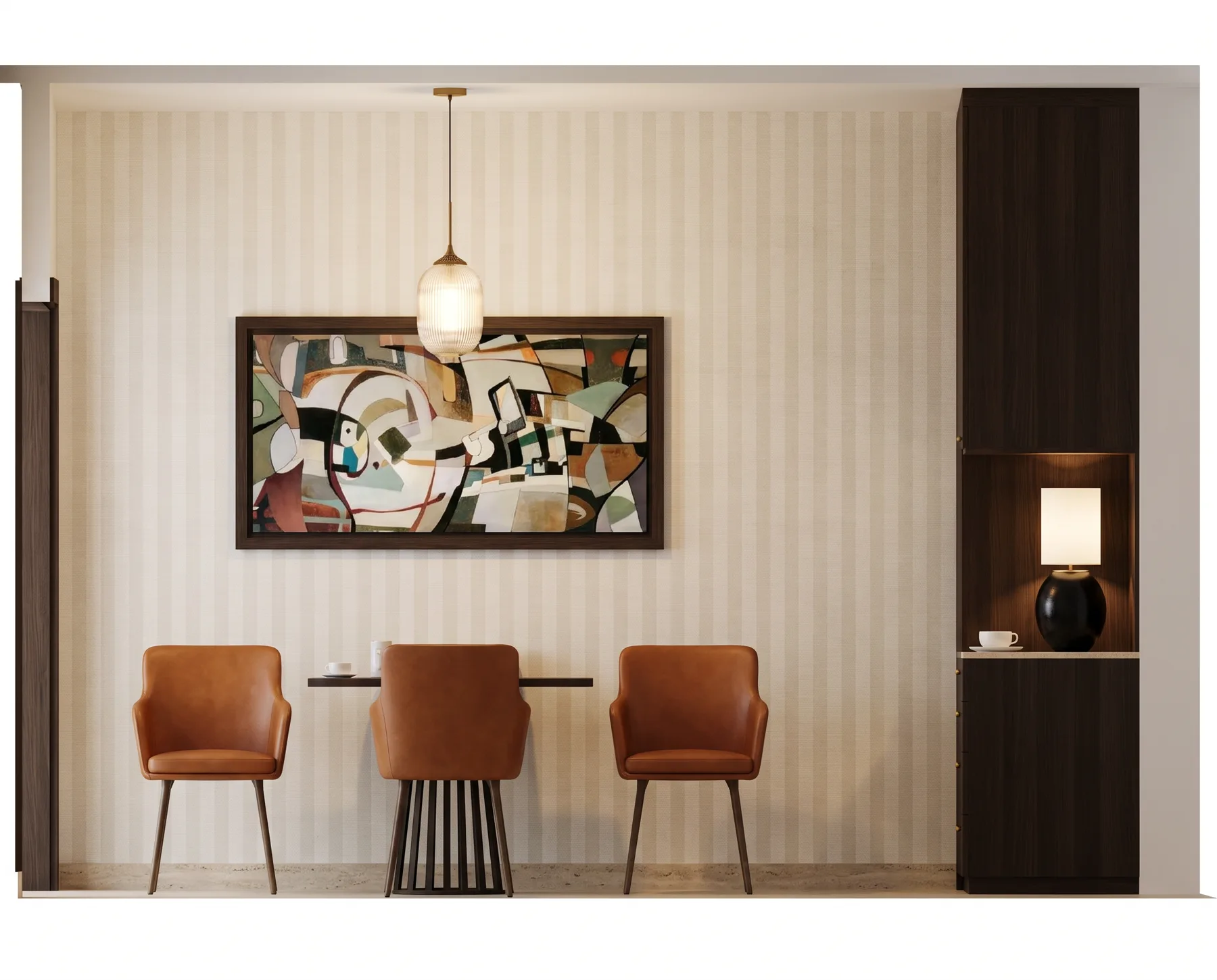 Cognac & travertine