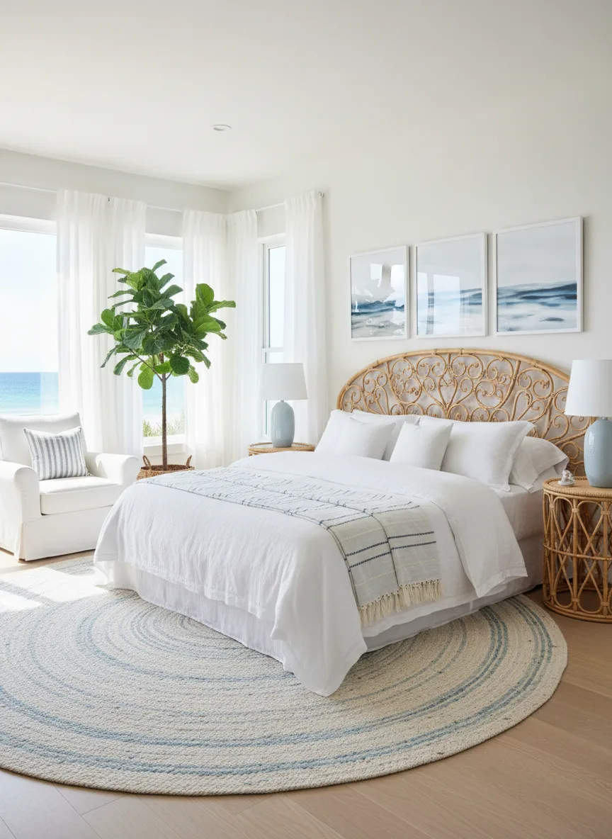 A coastal bedroom