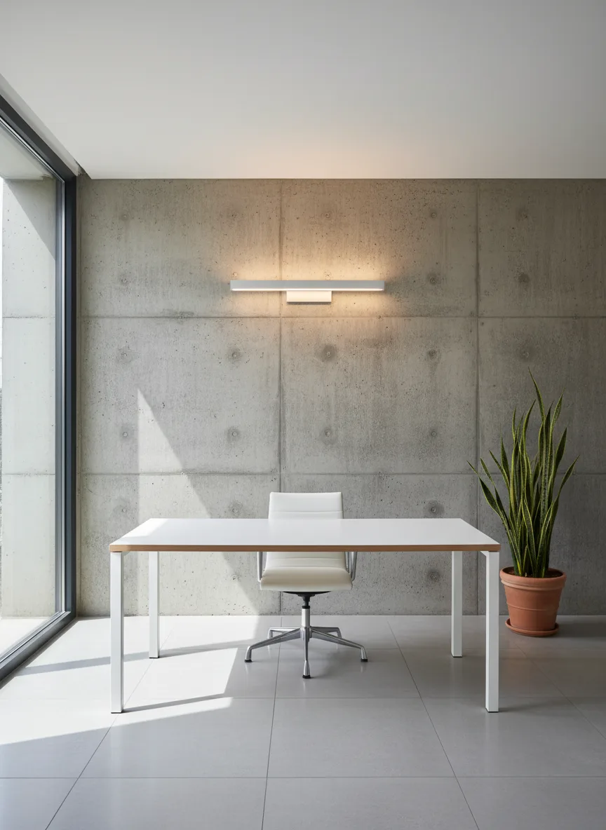A home office in Modern