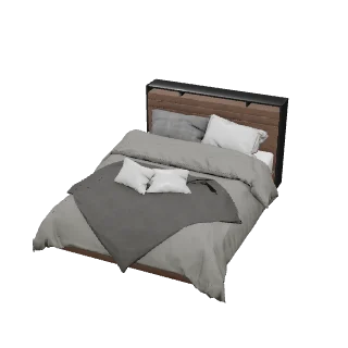 Lit queen size moderne
