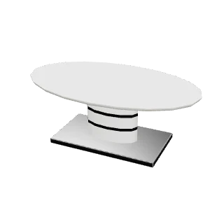 Table guéridon blanche