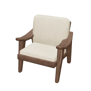 Fauteuil avec structure en bois