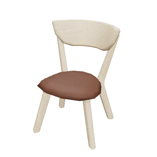 Chaise de salle à manger en bois clair