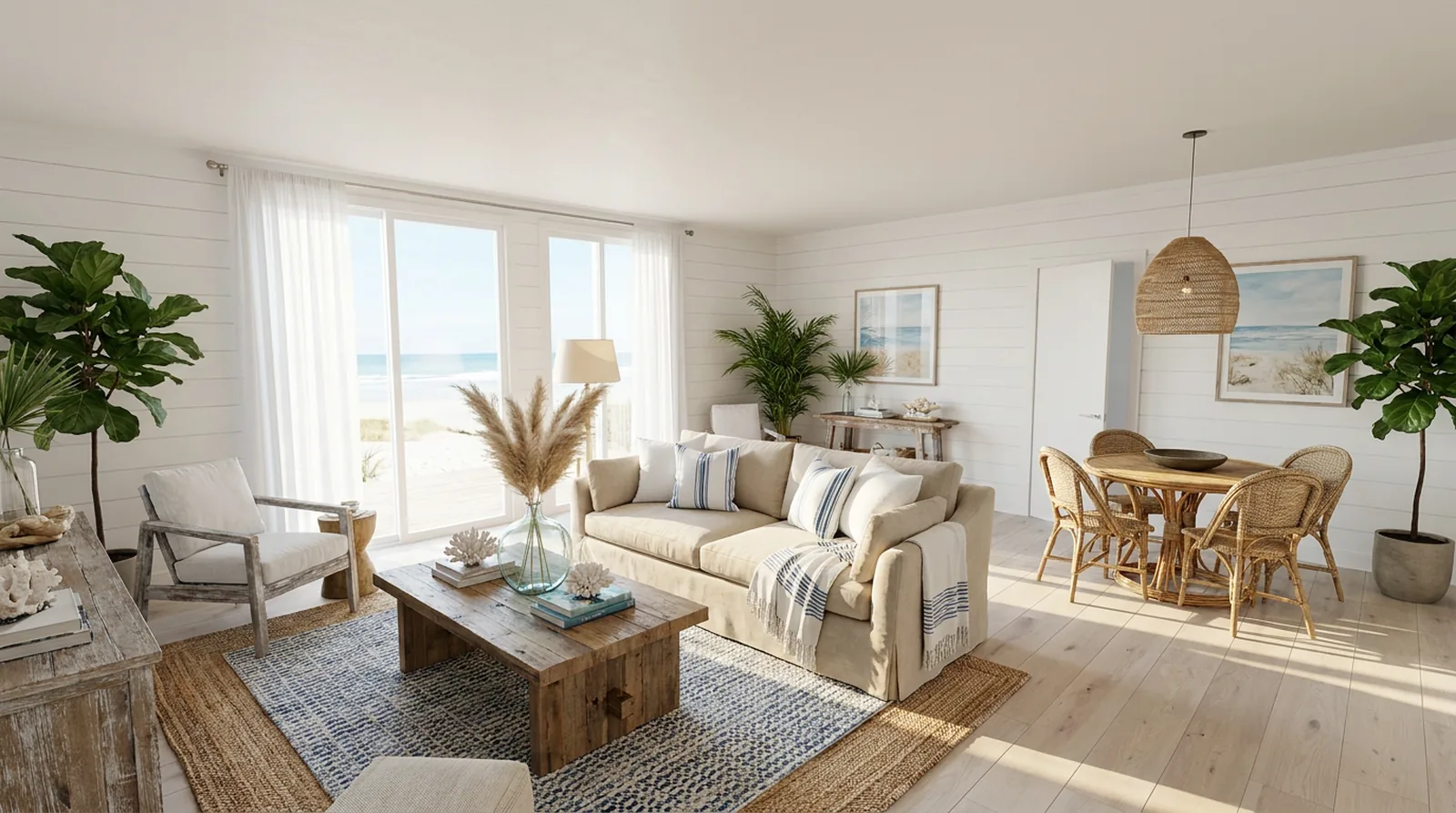 Le salon dans le style Bord de mer