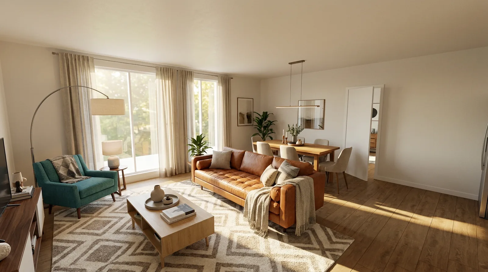 Le salon dans le style Moderne